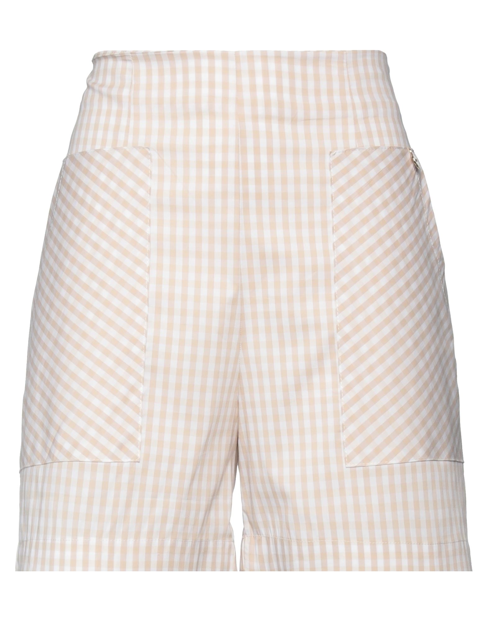 Animagemella Woman Shorts & Bermuda Shorts Beige Size 6 Cotton