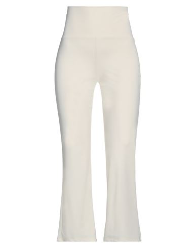 Soallure Woman Pants Ivory Size S Polyamide, Elastane In White
