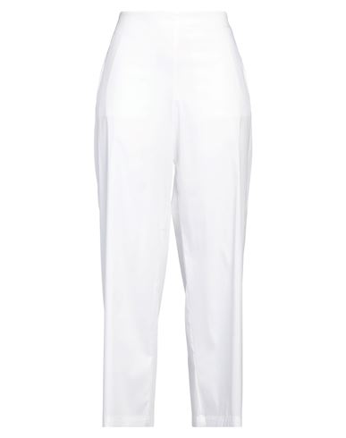 Arsenal Woman Pants White Size 8 Cotton, Polyamide, Elastane