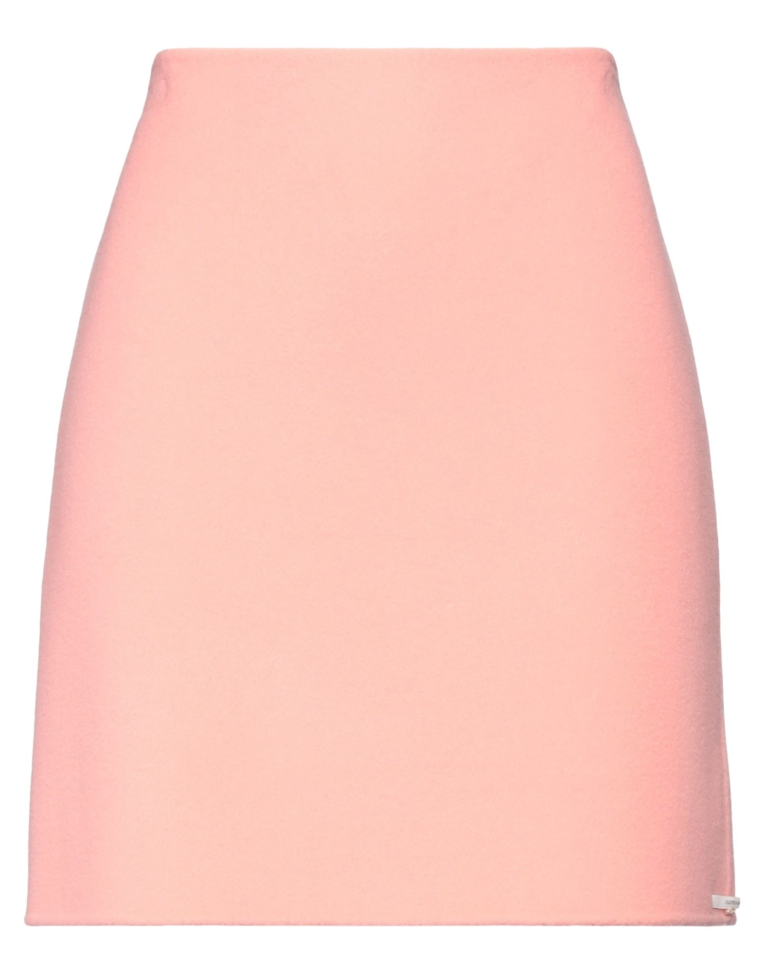 Shop Sportmax Woman Mini Skirt Pink Size 6 Virgin Wool