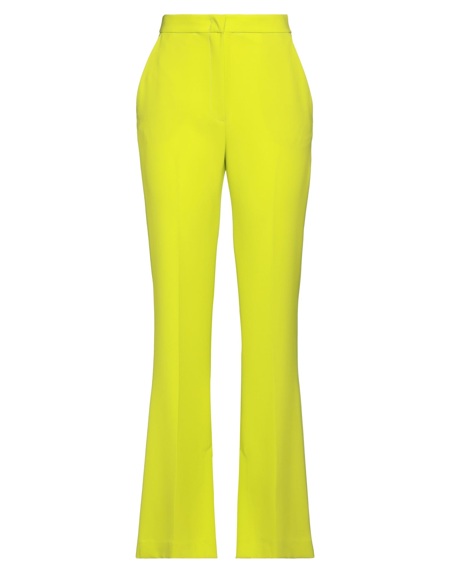 Shop Kaos Woman Pants Acid Green Size 6 Polyester, Elastane