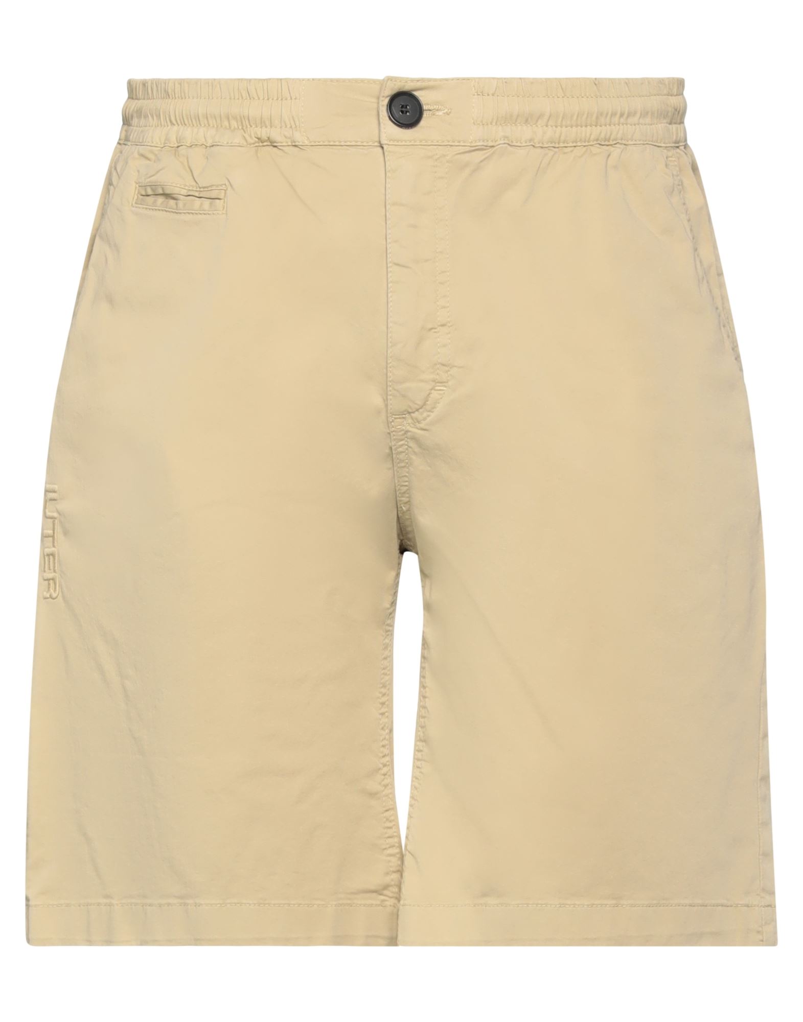 Iuter Man Shorts & Bermuda Shorts Beige Size M Cotton, Elastane