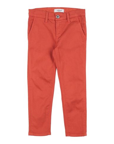 Dondup Babies'  Toddler Boy Pants Rust Size 6 Cotton, Elastomultiester, Elastane In Red