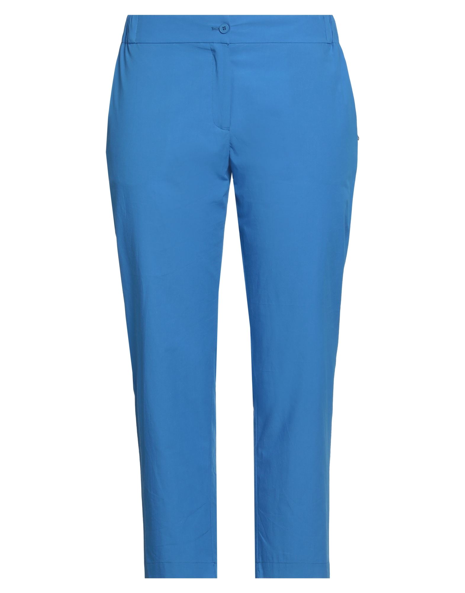 Ottod'ame Woman Pants Light Blue Size 8 Cotton In Bright Blue