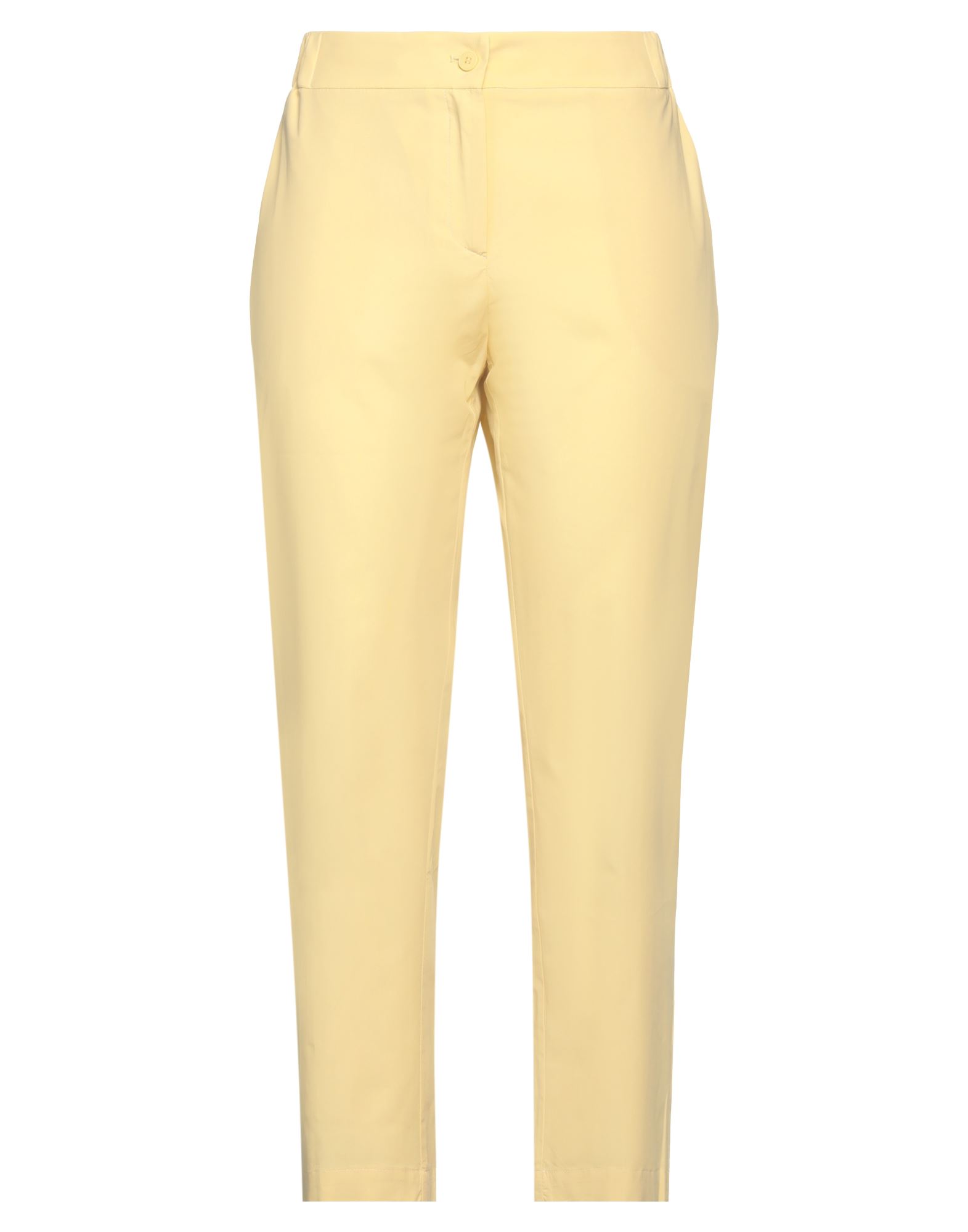 Ottod'ame Woman Pants Yellow Size 8 Cotton