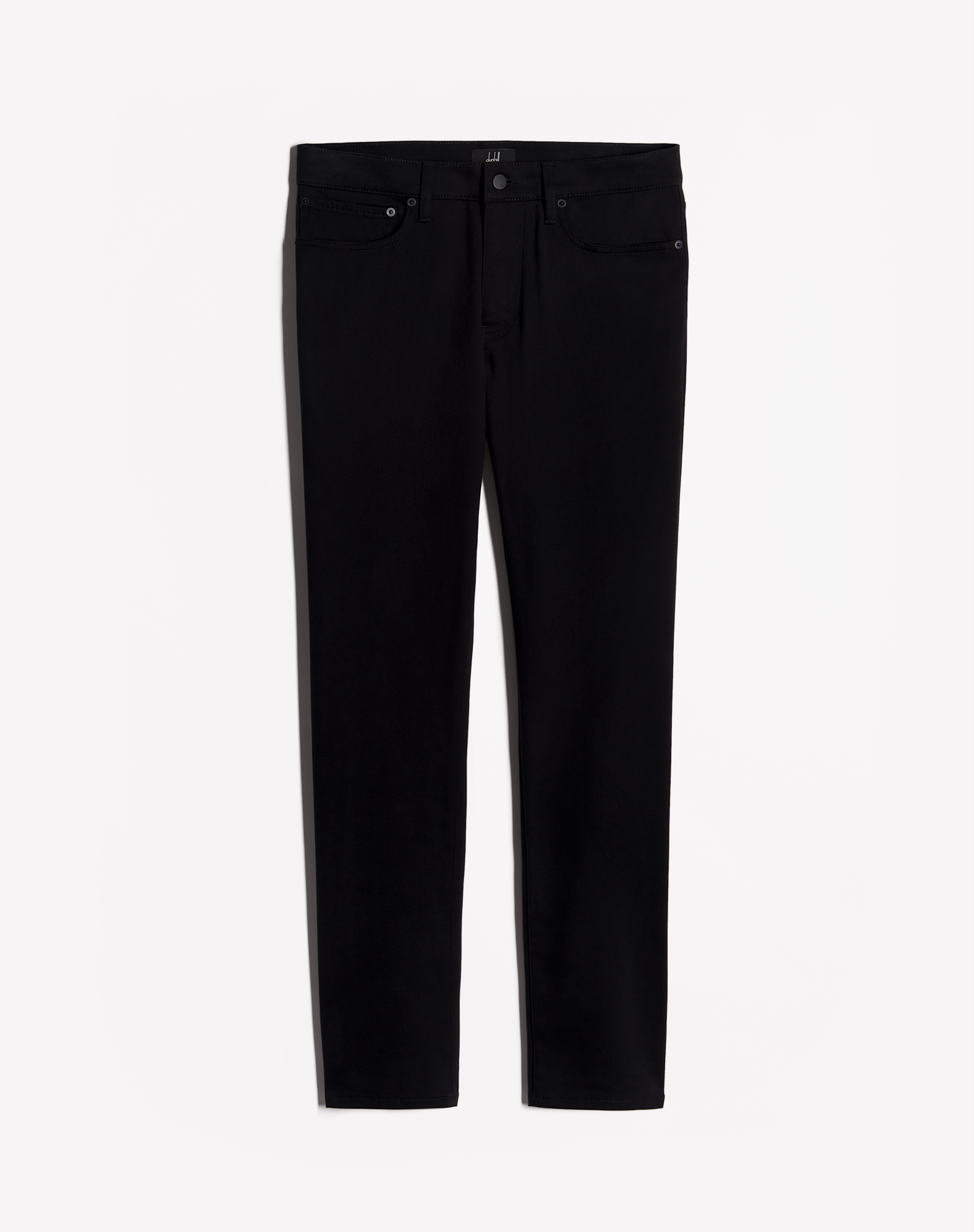 Dunhill Cotton Cashmere 5-pocket Trousers In Black