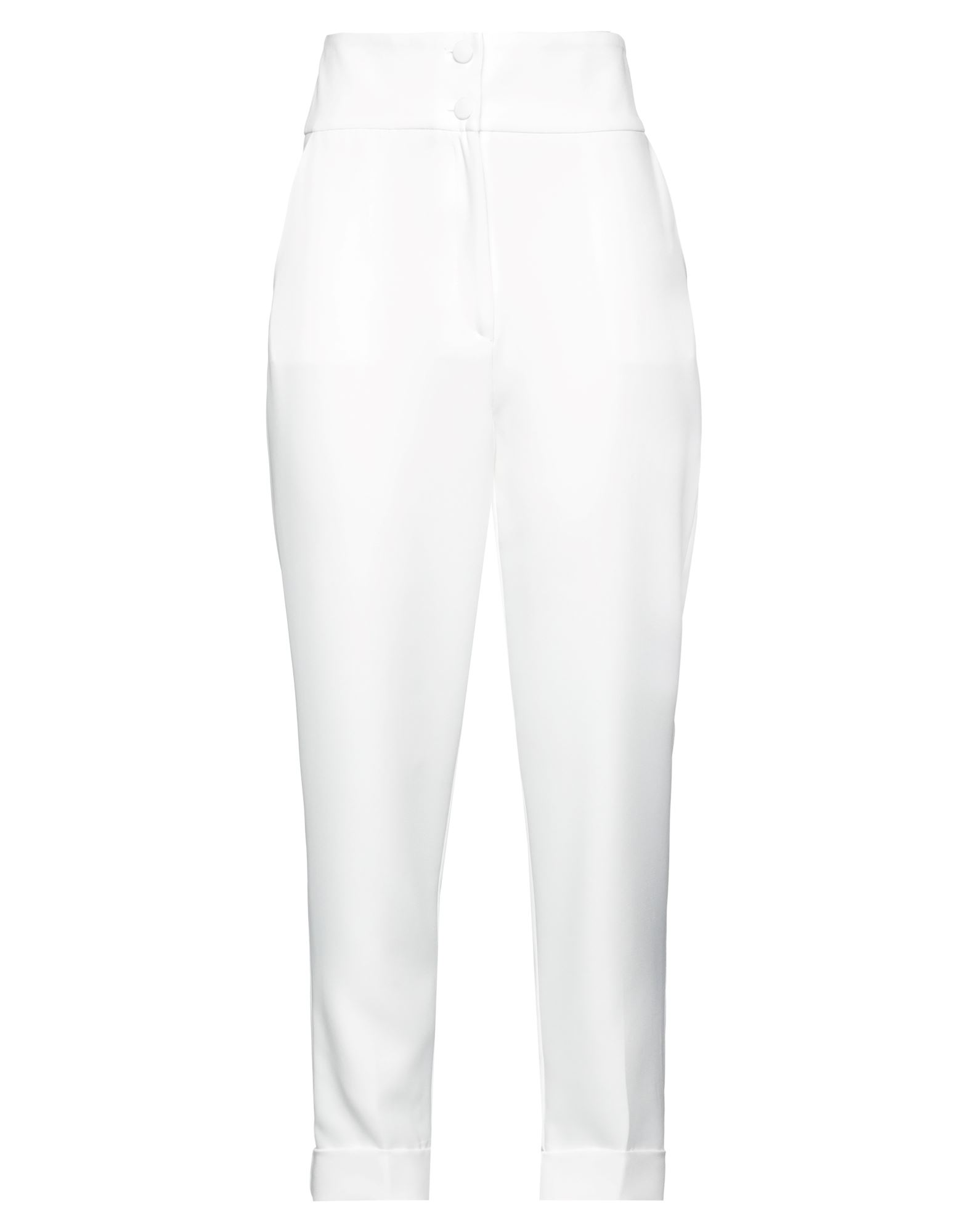 ACTUALEE ACTUALEE WOMAN PANTS IVORY SIZE 6 POLYESTER, ELASTANE
