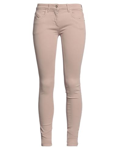 Patrizia Pepe Woman Denim Pants Light Brown Size 30 Cotton, Polyester, Elastane In Beige