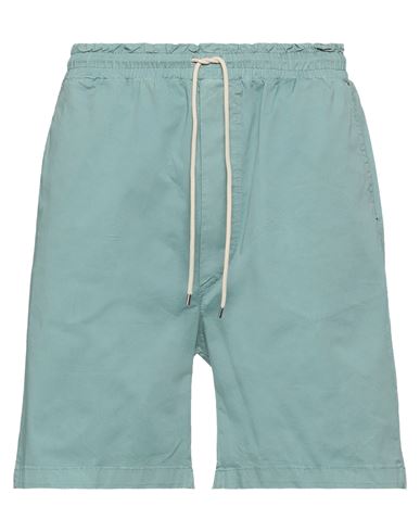 White Over Man Shorts & Bermuda Shorts Sage Green Size Xxl Cotton, Elastane