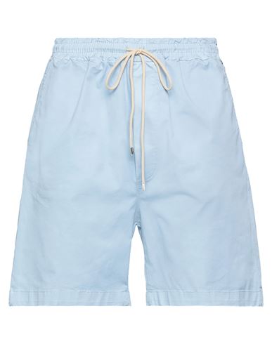 White Over Man Shorts & Bermuda Shorts Sky Blue Size L Cotton