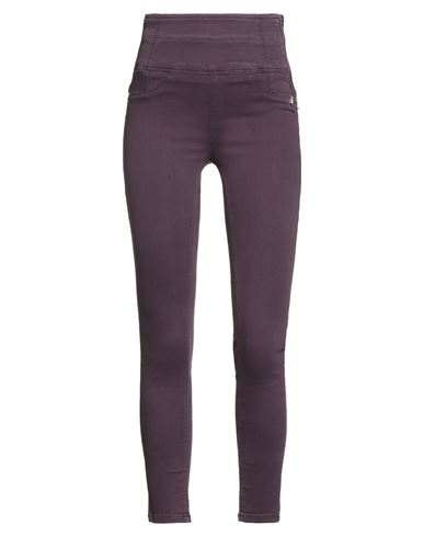 Patrizia Pepe Woman Jeans Purple Size 25 Cotton, Polyester, Elastane In Purple