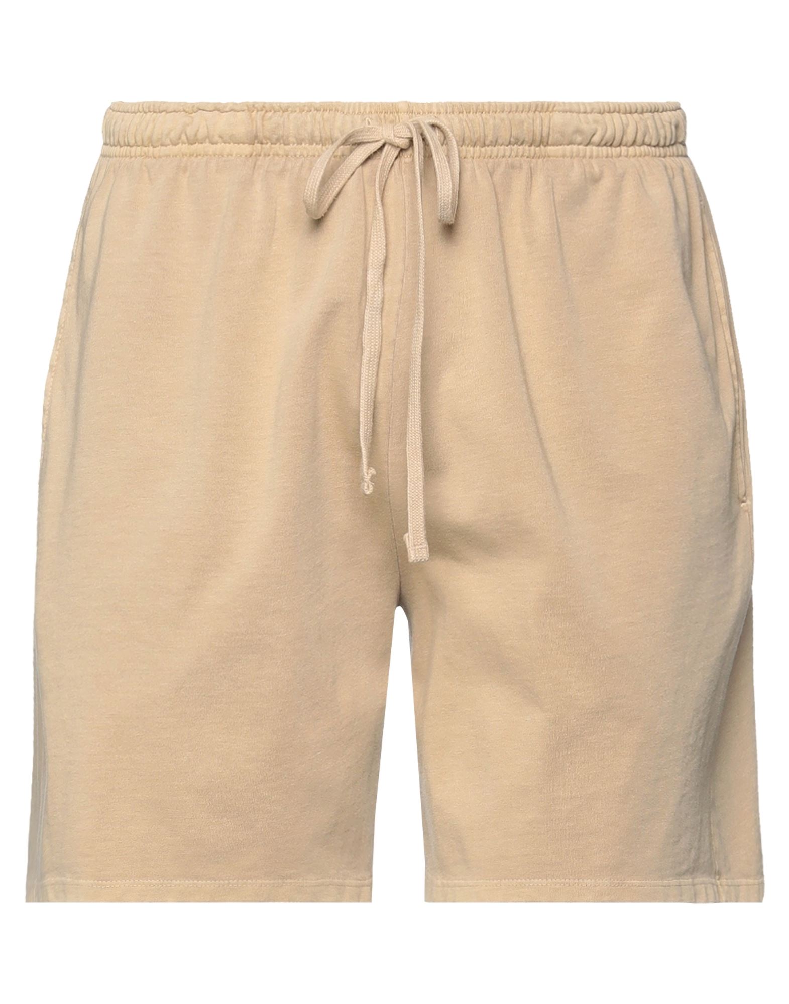 Shop John Elliott Man Shorts & Bermuda Shorts Beige Size 4 Cotton