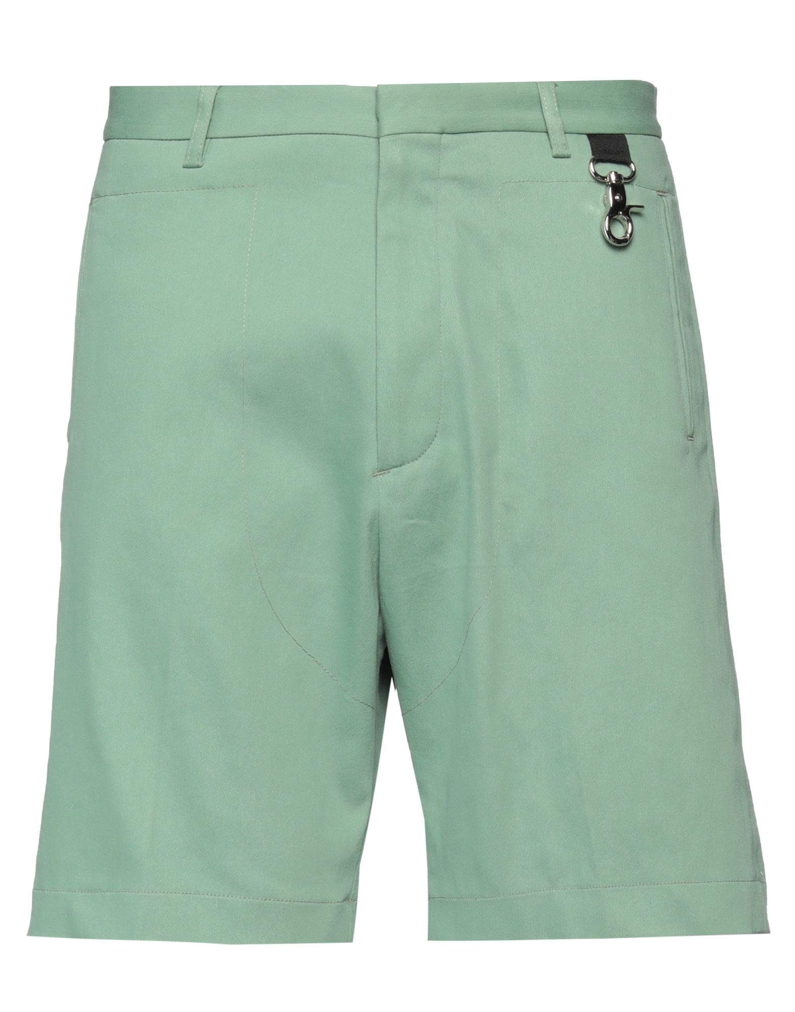 Paura Man Shorts & Bermuda Shorts Green Size 30 Cotton
