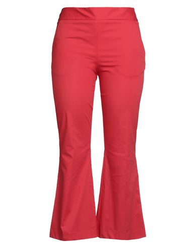 The Abito Milano Woman Pants Tomato Red Size 4 Cotton, Elastane In Red