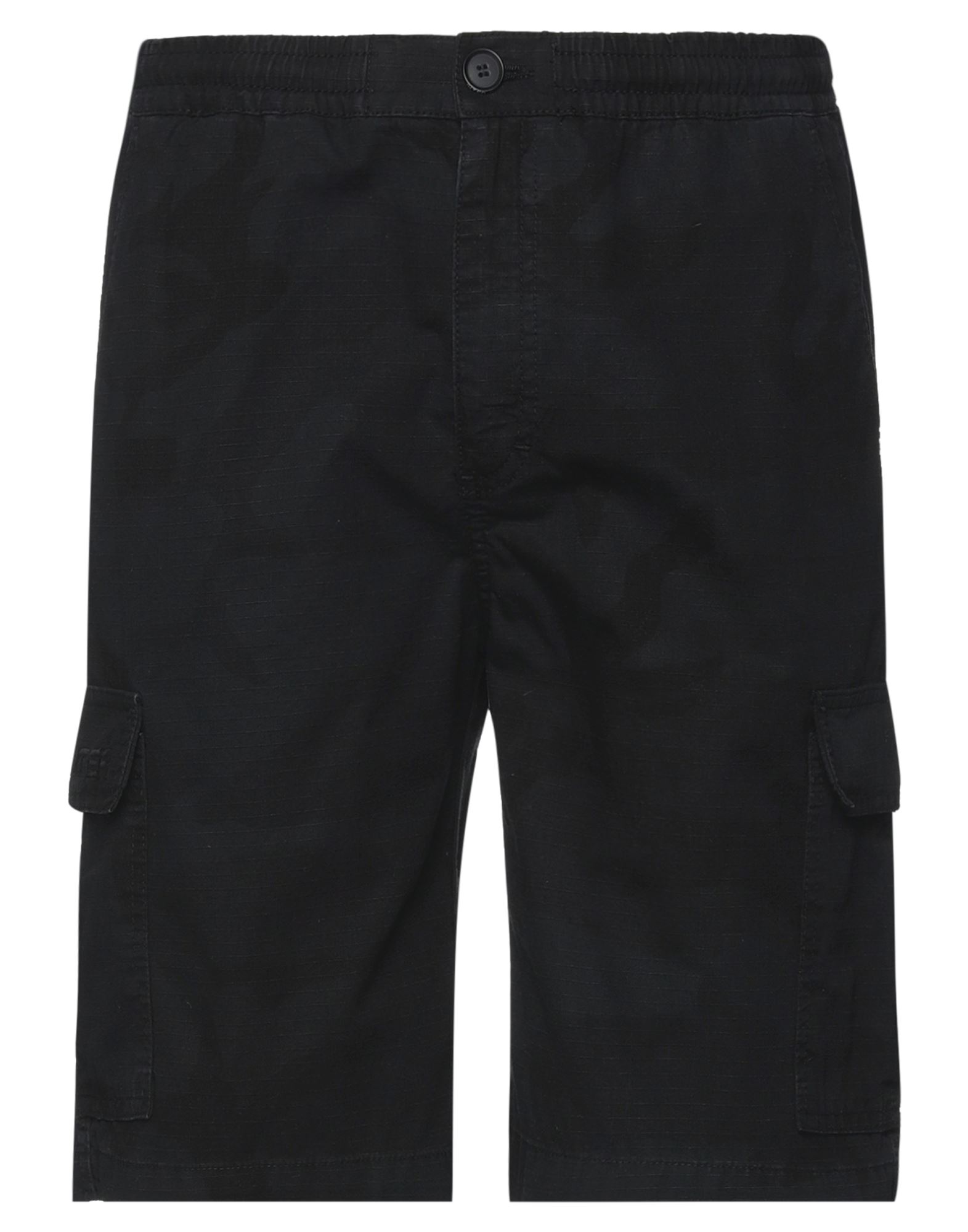 Iuter Man Shorts & Bermuda Shorts Black Size S Cotton