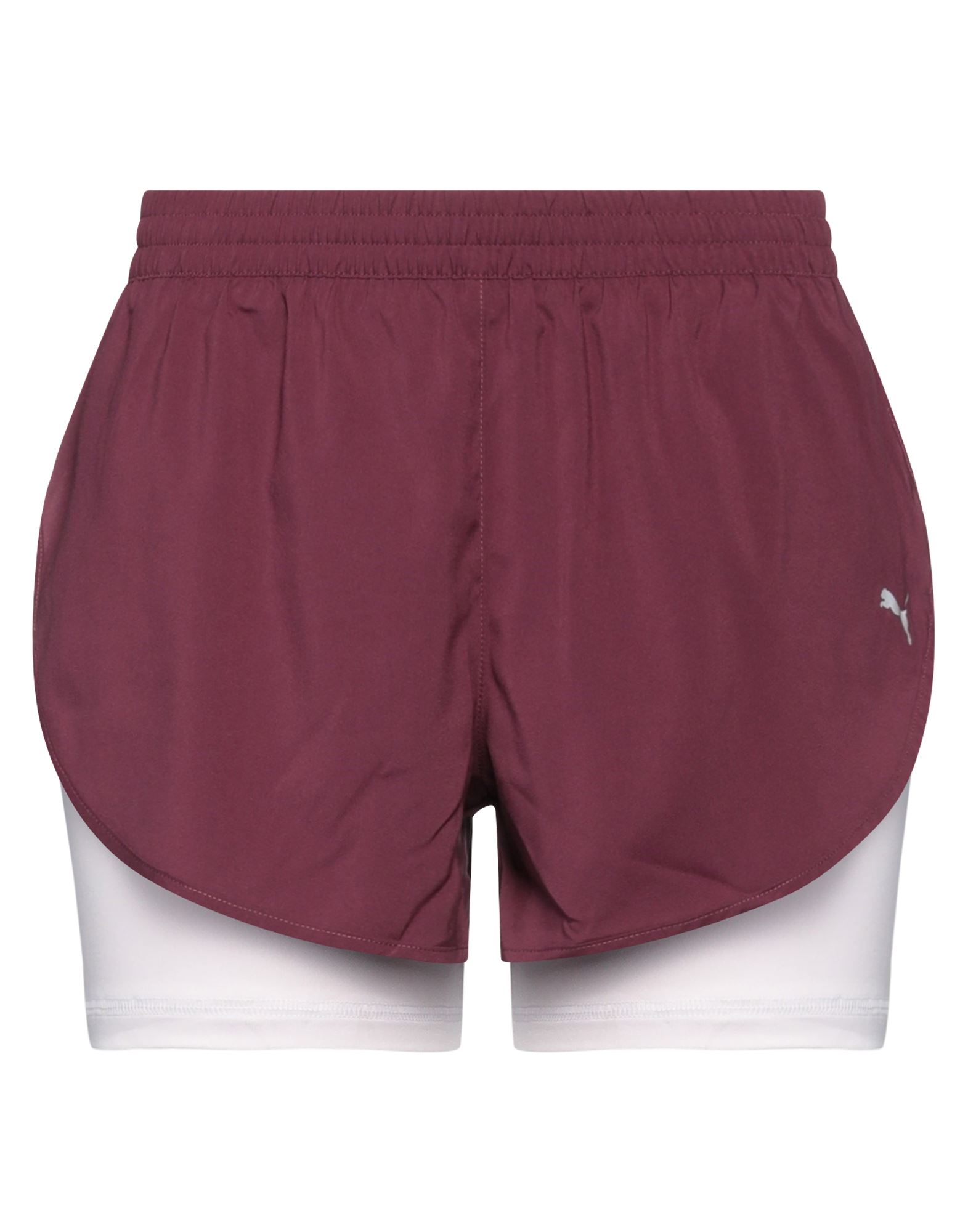 Puma Woman Shorts & Bermuda Shorts Burgundy Size Xs Polyester, Elastane In Red