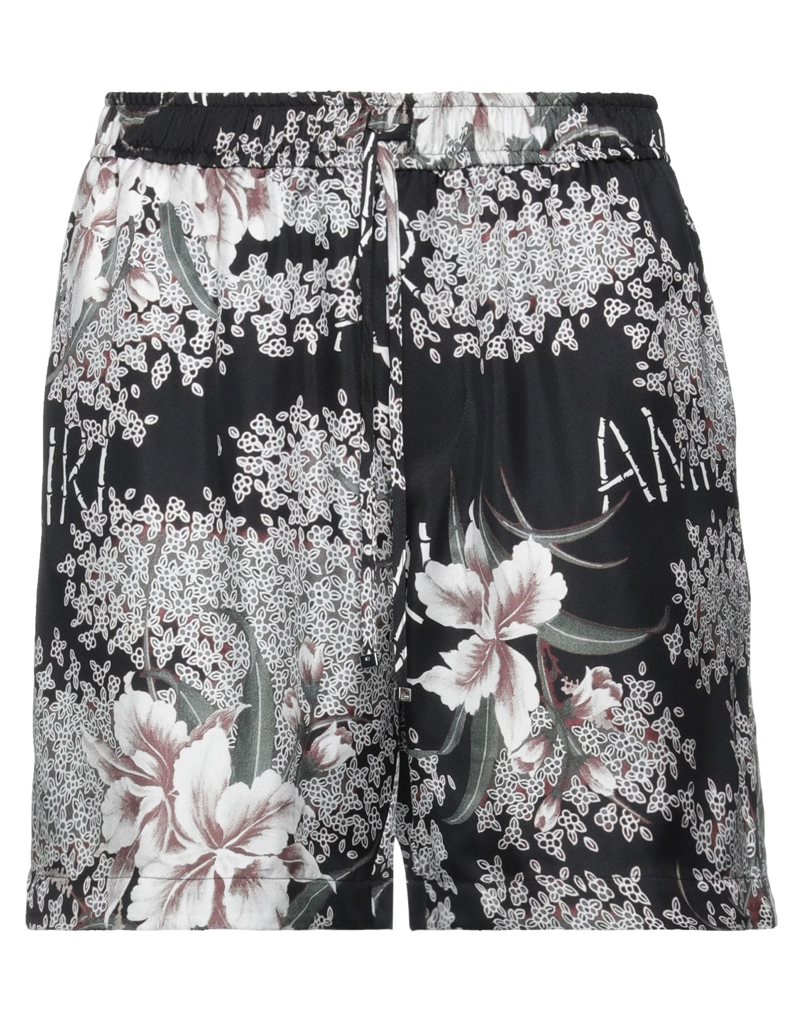 Amiri Men Printed Silk Bermuda Shorts In Black