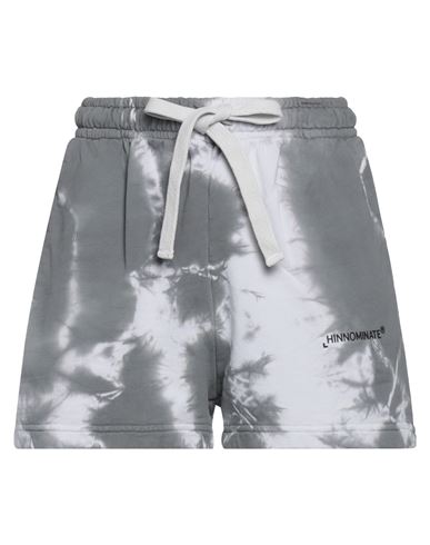 Hinnominate Woman Shorts & Bermuda Shorts Grey Size M Cotton