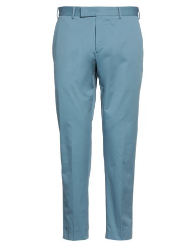 Pt Torino Man Pants Pastel Blue Size 42 Cotton, Elastane