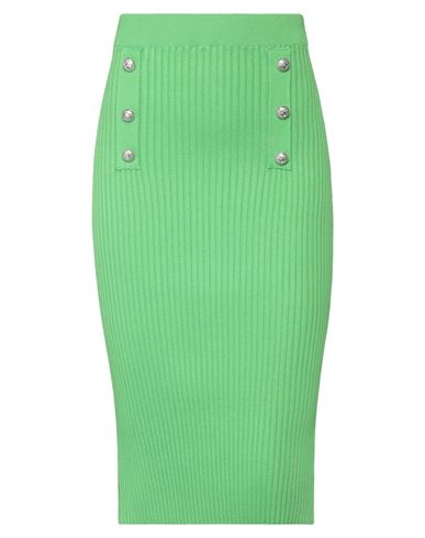 Vicolo Woman Midi Skirt Green Size Onesize Viscose, Polyester
