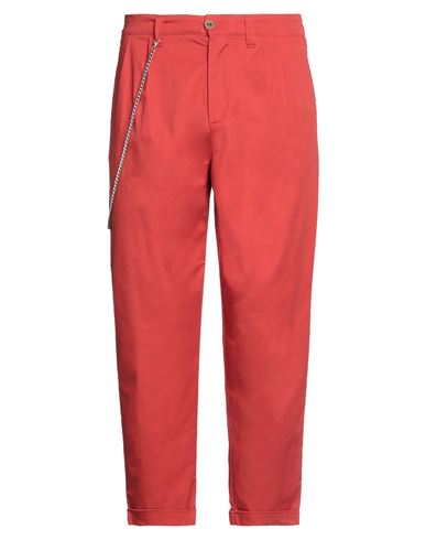 Bicolore® Bicolore Man Pants Tomato Red Size 34 Cotton, Elastane