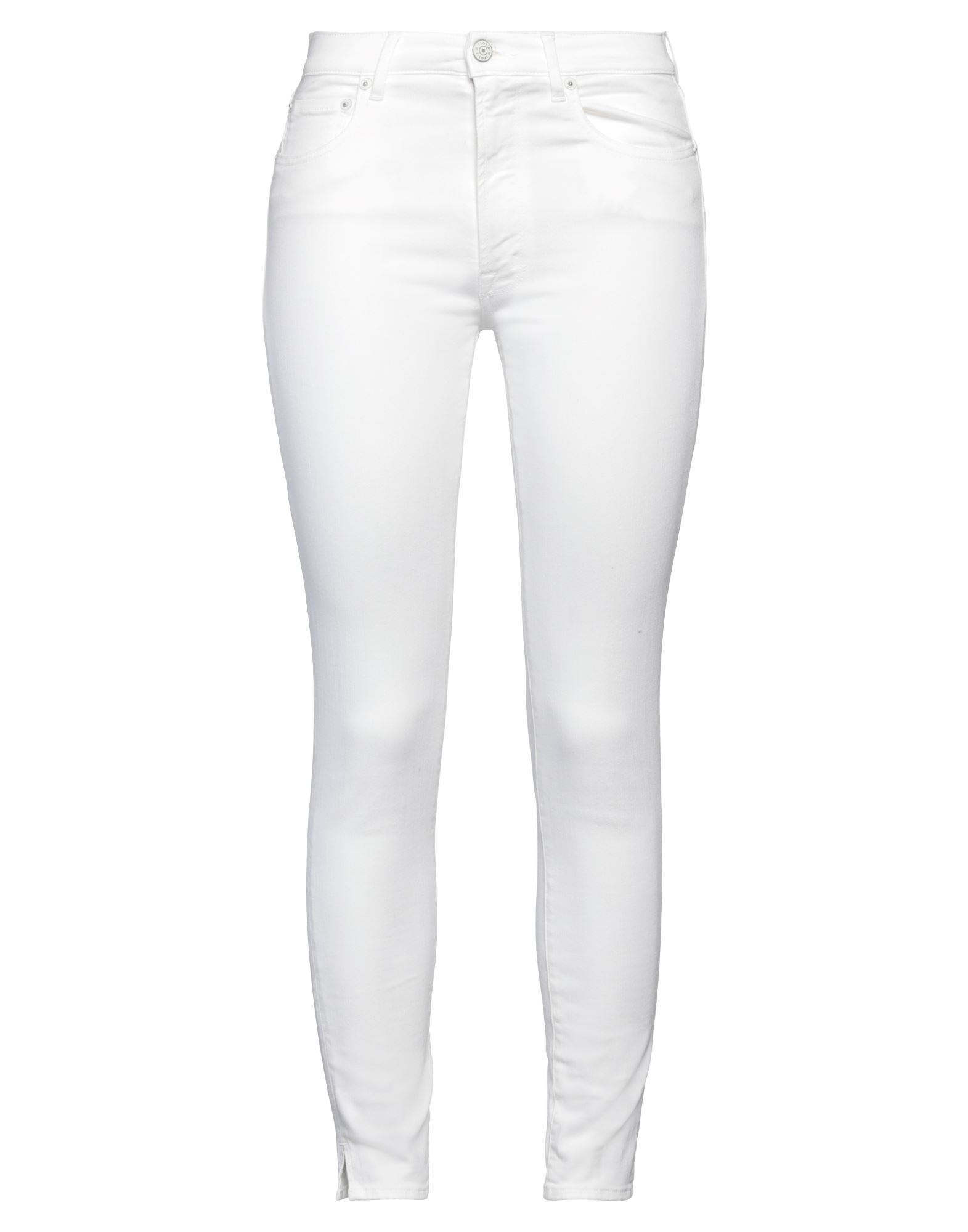 People (+)  Woman Denim Pants White Size 26 Cotton