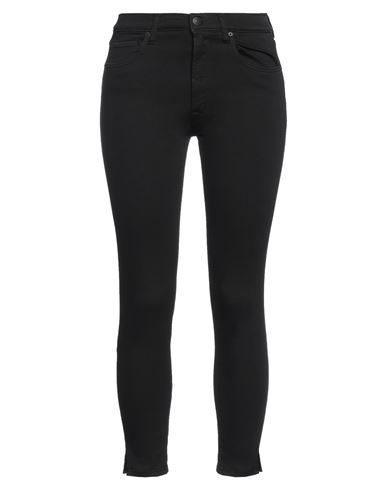 People (+)  Woman Denim Pants Black Size 27 Cotton, Elastomultiester, Elastane In Black