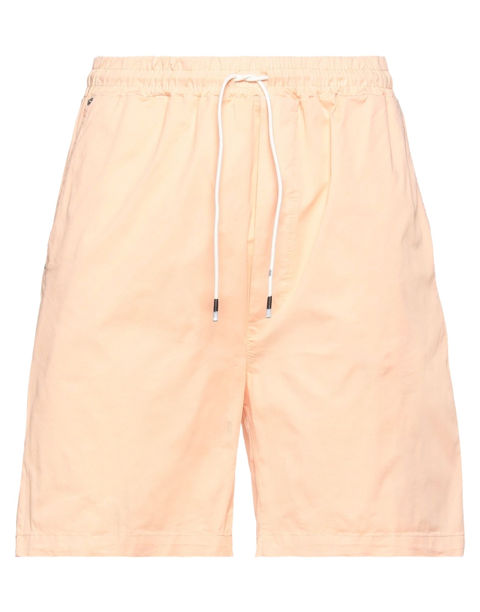 White Over Shorts & Bermuda Shorts In Salmon Pink