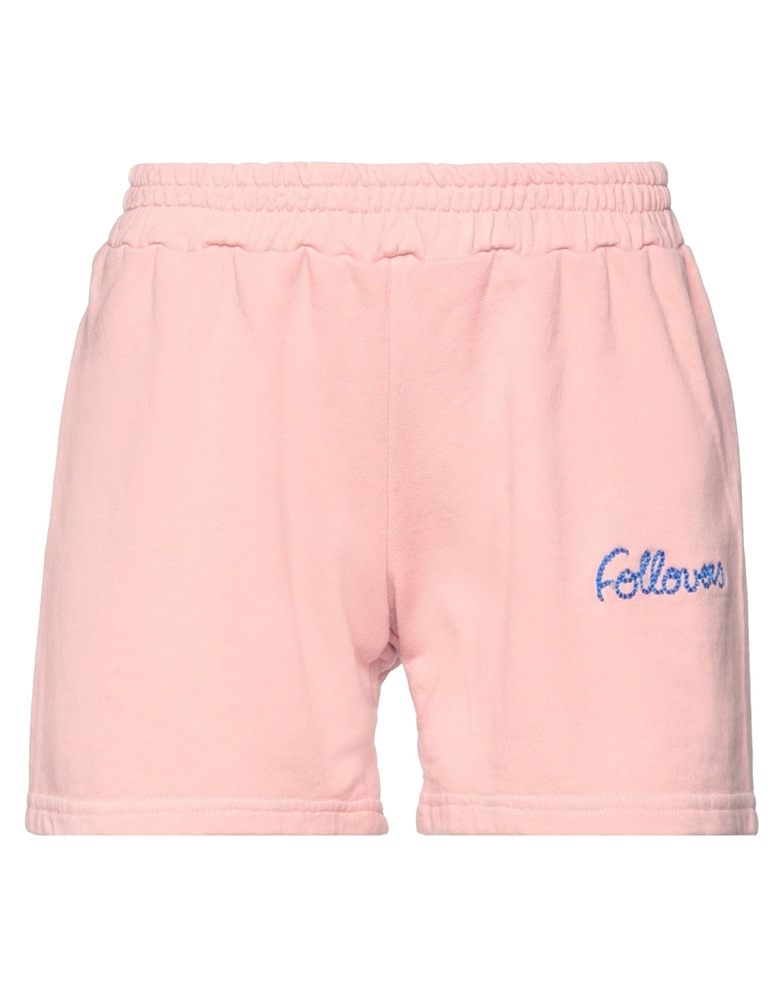 Follovers Woman Shorts & Bermuda Shorts Pink Size M Cotton