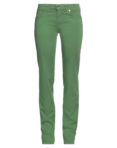 Jacob Cohёn Woman Pants Light Green Size 27 Cotton, Elastane