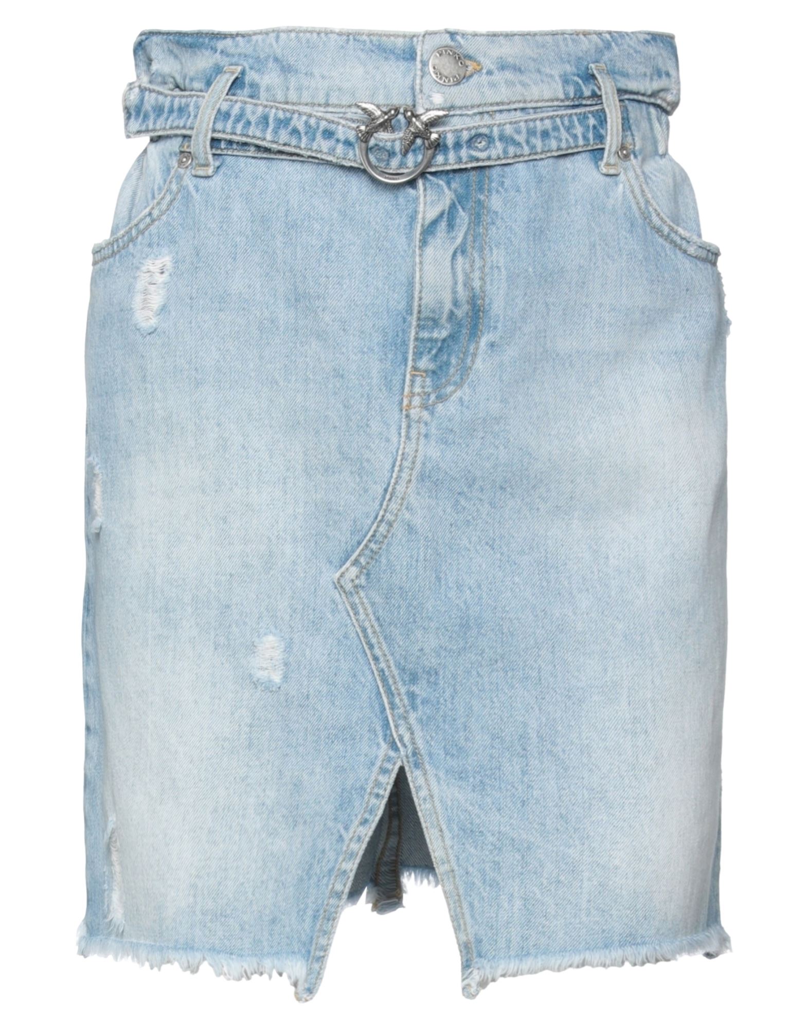 Pinko Denim Skirts In Blue