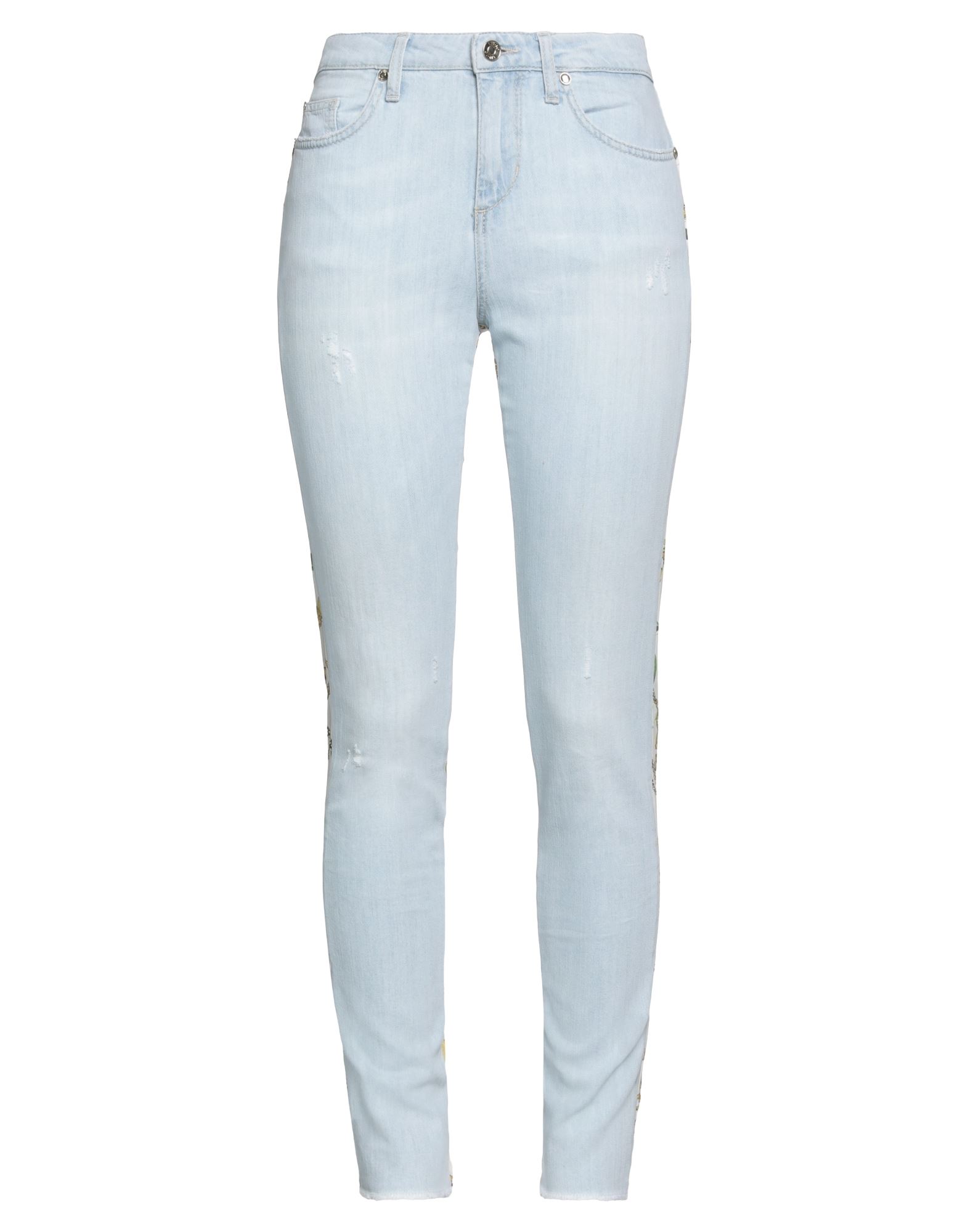 Shop Liu •jo Woman Jeans Blue Size 31w-30l Cotton, Elastane