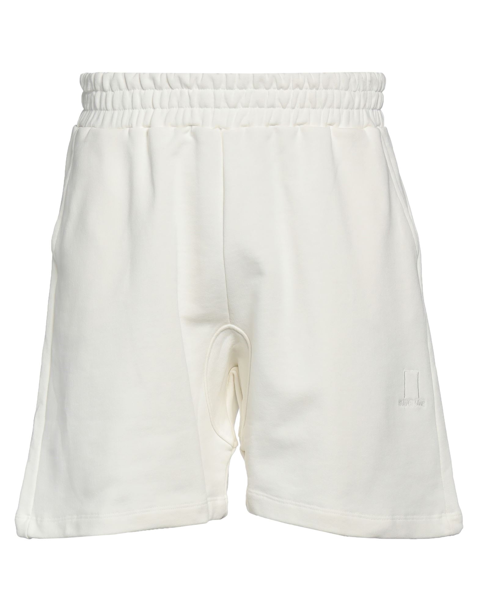 Shop Heaven Door Man Shorts & Bermuda Shorts Ivory Size Xl Cotton In White