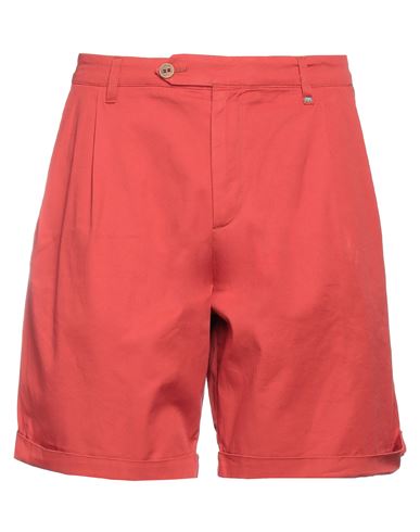 Bicolore® Bicolore Man Shorts & Bermuda Shorts Rust Size 36 Cotton, Elastane In Red