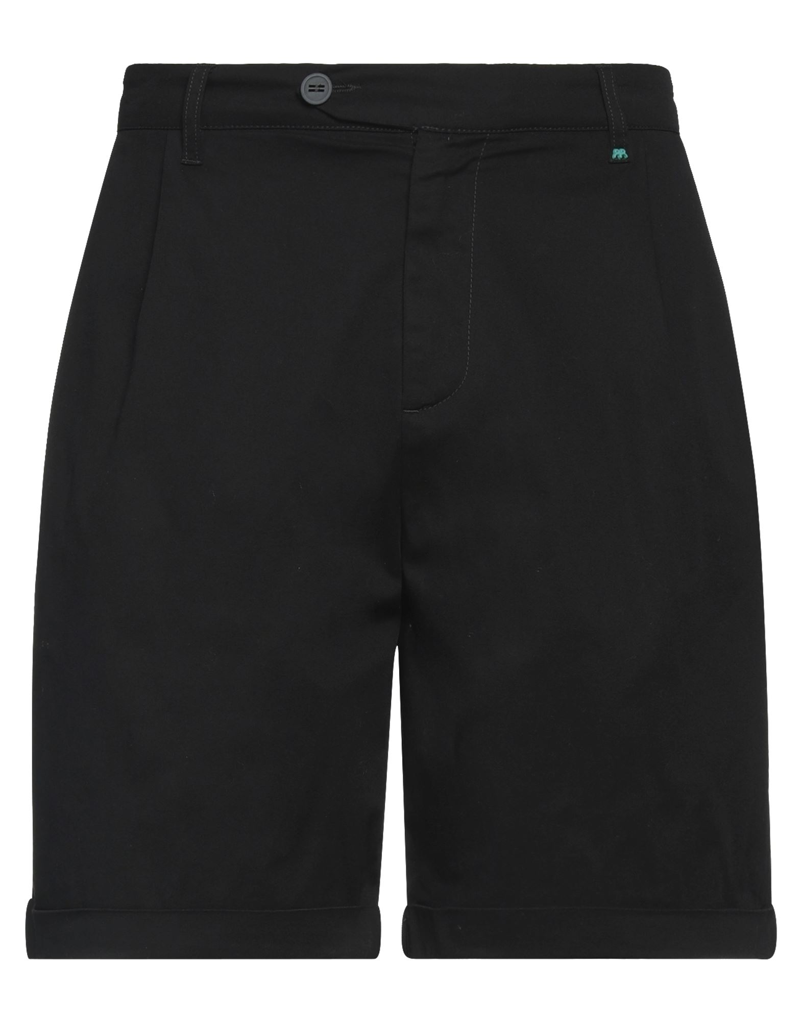 Bicolore® Bicolore Man Shorts & Bermuda Shorts Black Size 38 Cotton, Elastane