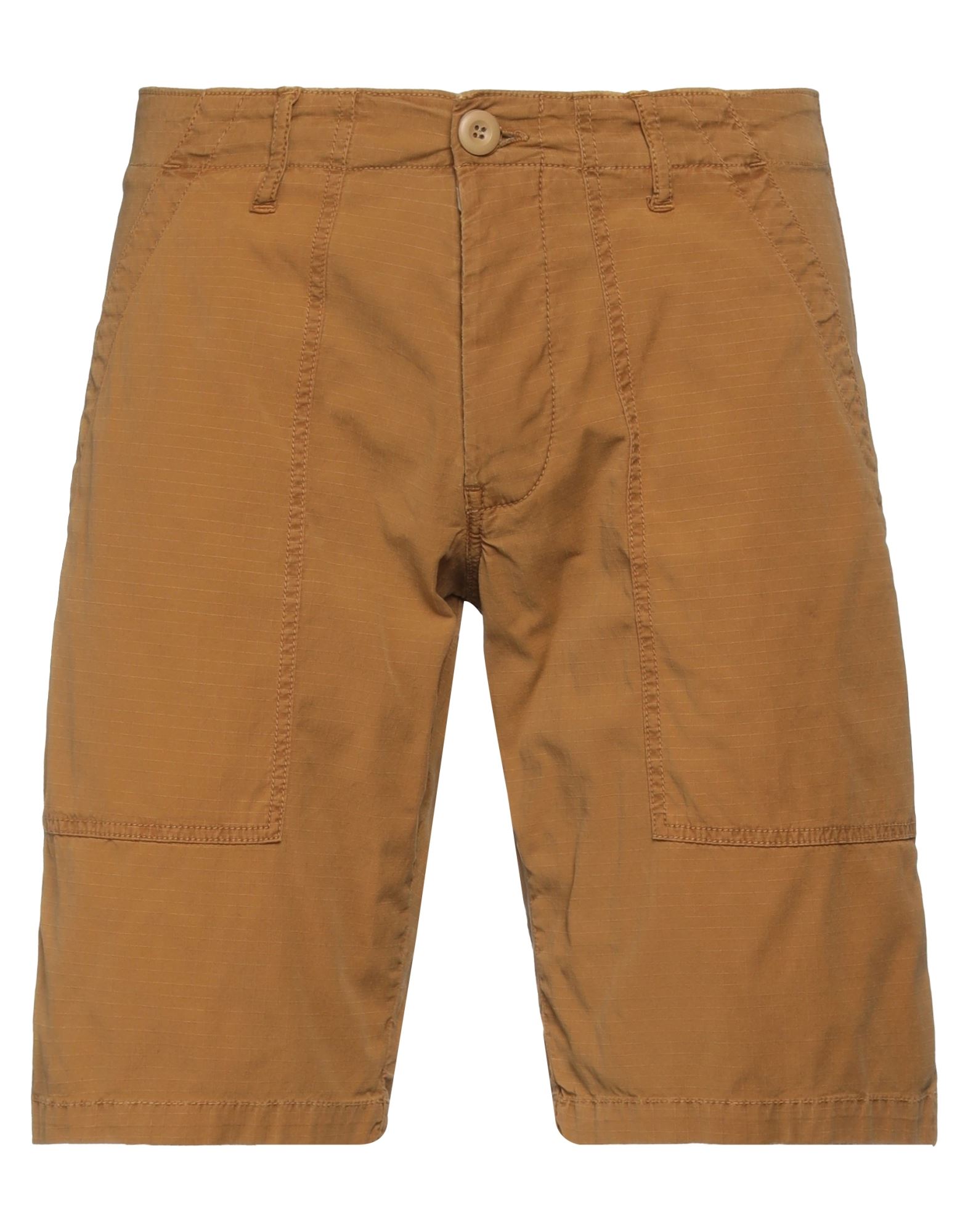 Modfitters Man Shorts & Bermuda Shorts Camel Size 40 Cotton, Elastane In Beige