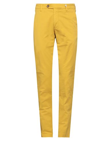 Myths Man Pants Mustard Size 32 Cotton, Elastane In Yellow