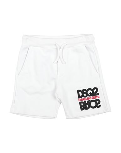 Dsquared2 Babies'  Toddler Boy Shorts & Bermuda Shorts White Size 6 Cotton, Elastane
