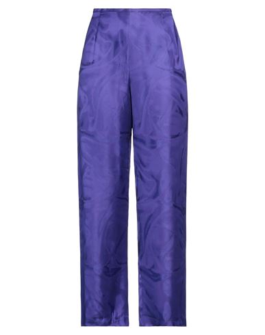 Maison Laviniaturra Woman Pants Purple Size 8 Viscose