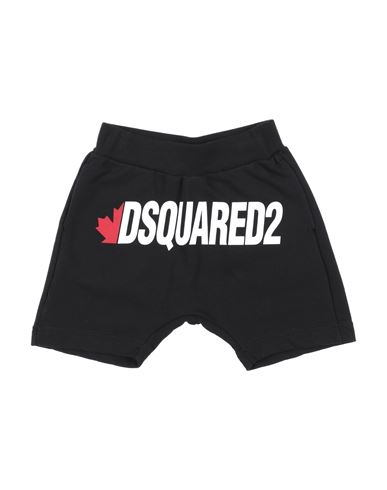 Dsquared2 Babies'  Toddler Boy Shorts & Bermuda Shorts Black Size 6 Cotton