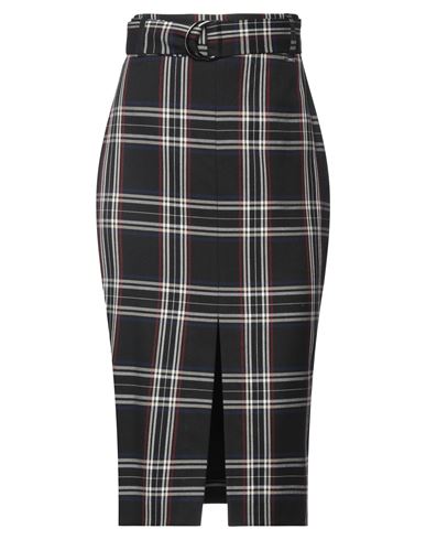 Liu •jo Woman Midi Skirt Black Size 4 Polyester, Viscose, Elastane
