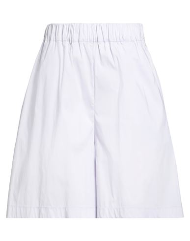 Liviana Conti Woman Shorts & Bermuda Shorts Lilac Size 2 Cotton, Polyamide, Elastane
