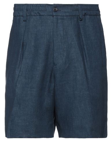 Be Able Man Shorts & Bermuda Shorts Navy Blue Size 32 Linen