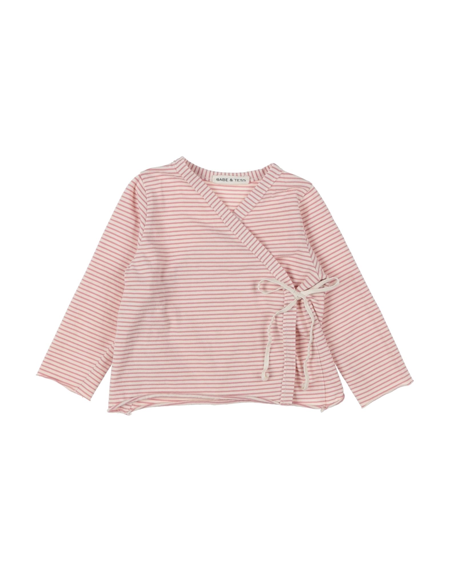 Babe And Tess Kids' Babe & Tess Newborn Girl Shirt Pastel Pink Size 3 Cotton, Elastane
