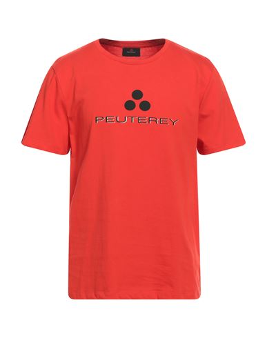 Peuterey Man T-shirt Red Size L Cotton