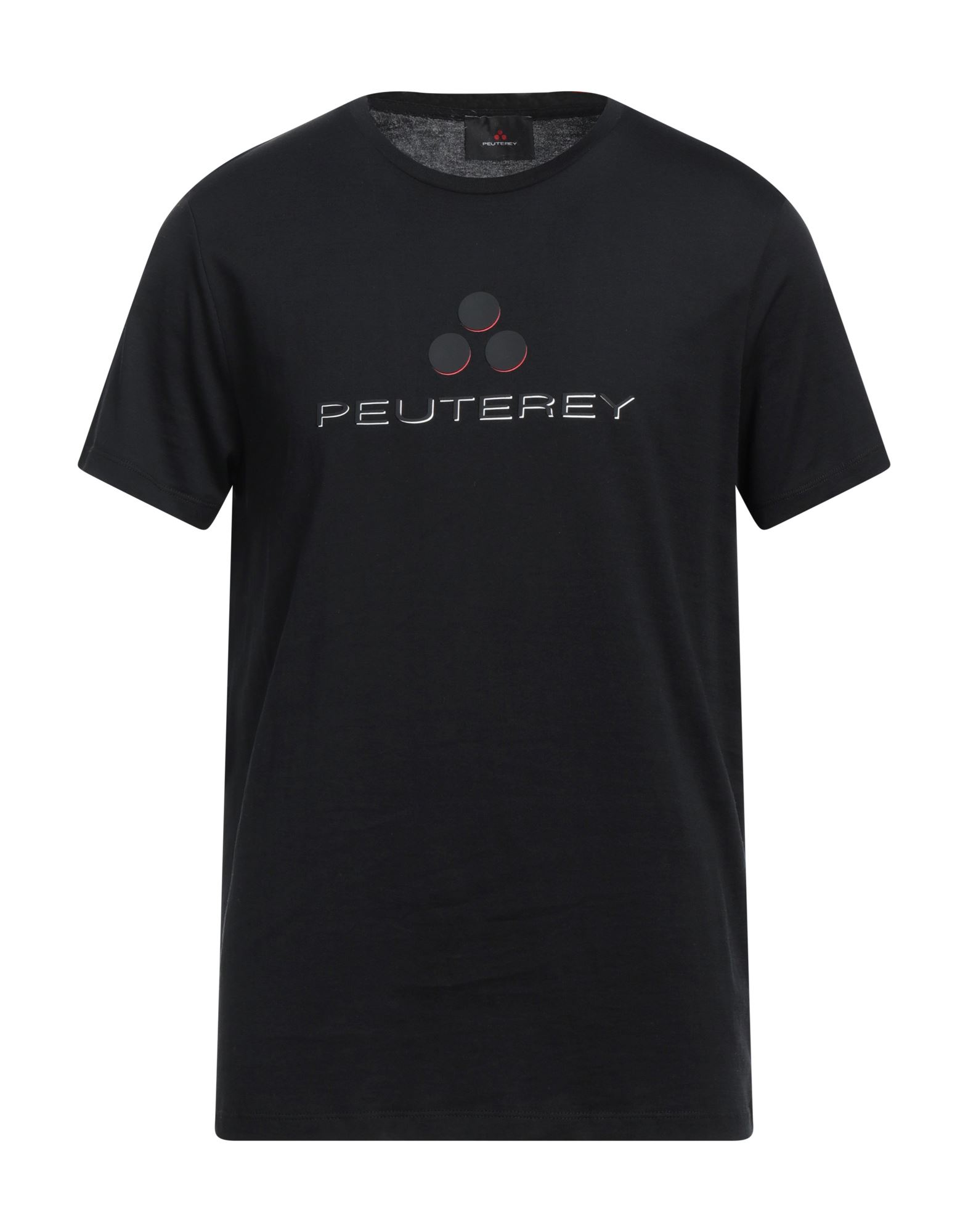 Shop Peuterey Man T-shirt Black Size 3xl Cotton