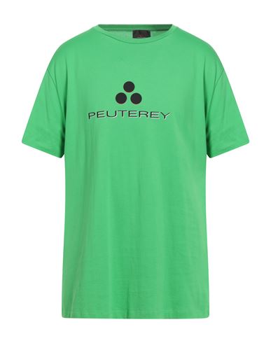 Peuterey Man T-shirt Light Green Size Xxl Cotton