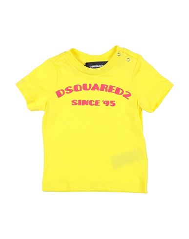 Dsquared2 Newborn Girl T-shirt Yellow Size 3 Cotton In Yellow