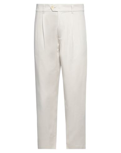 The Silted Company Man Pants Ivory Size S Cotton, Elastane In White