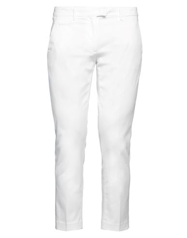 Dondup Man Pants White Size 26 Cotton, Lyocell, Elastane
